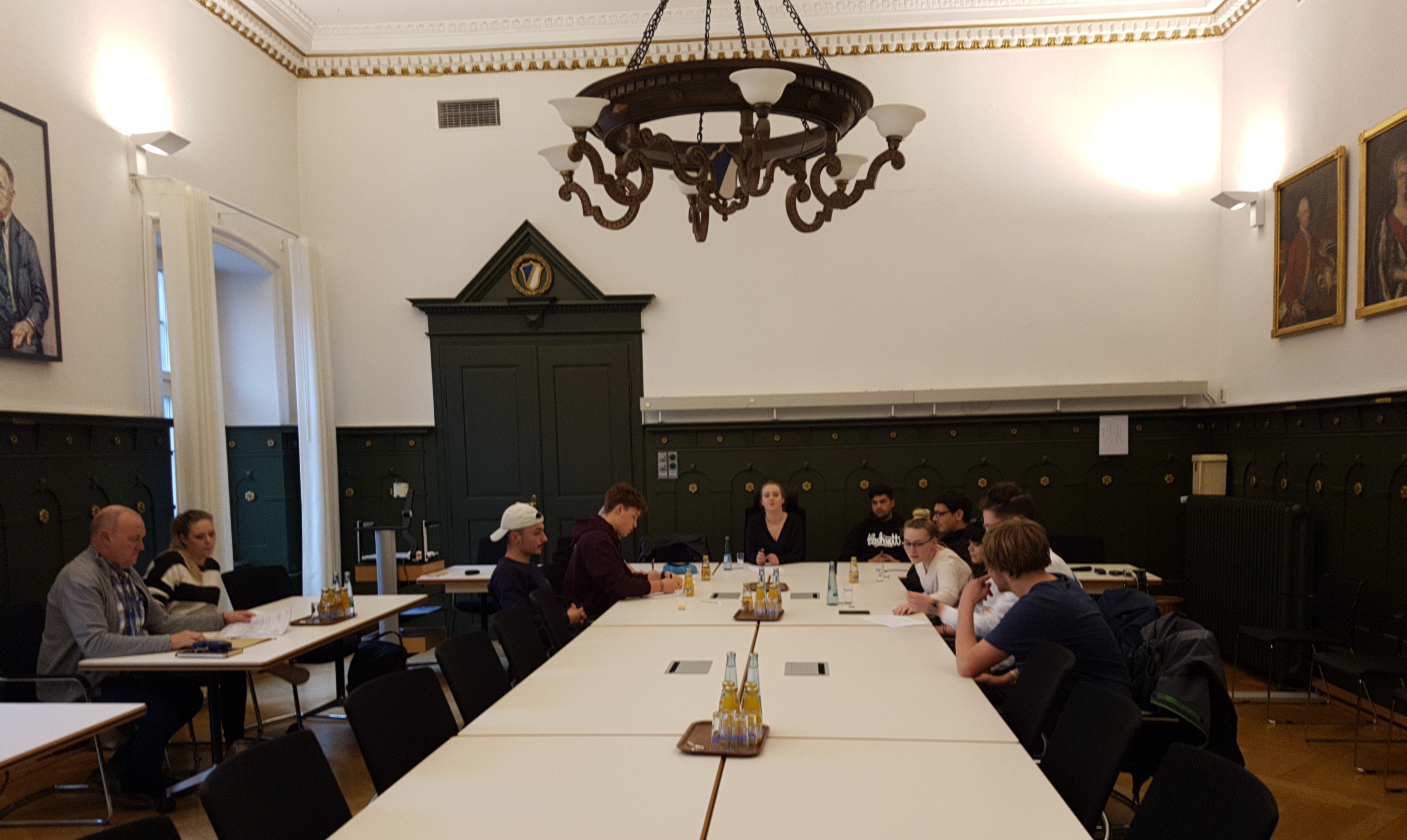 Sitzung des Jugend Parlaments im Rathaus von Schopfheim im April 2019